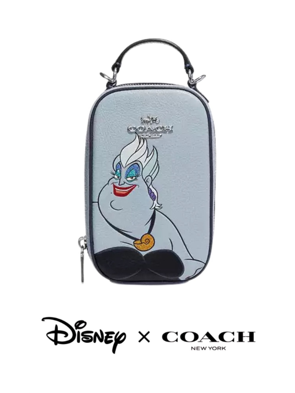 Disney X Coach Eva Phone Crossbody With Ursula Motif - Rare